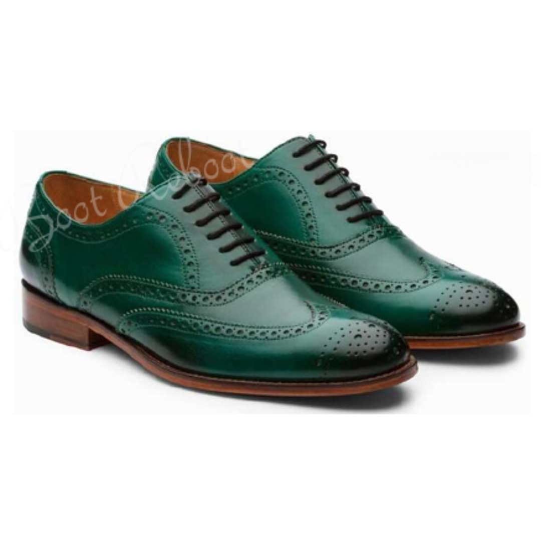 Leather  Full Brogue Oxfords Shoes